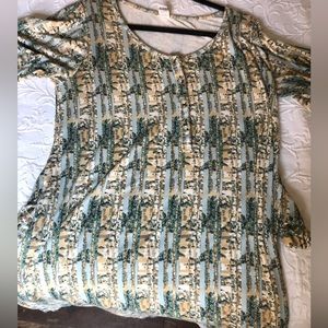 Kate Quinn camo forest lounge dress M